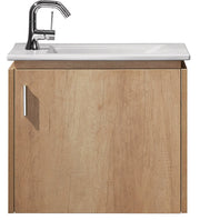 Modern 22” Oak Vanity Unit Wall mounted