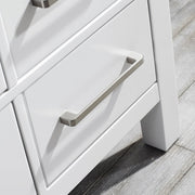 Oxford 36” White Vanity With Carrara Marble