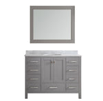 Oxford 48” Grey Vanity Unit With Carrara Marble
