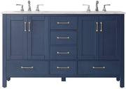 Oxford 60” Royal Blue Double Vanity Unit