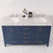 Oxford 60” Royal Blue Double Vanity Unit