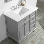 Westminister 36” Grey Vanity Unit