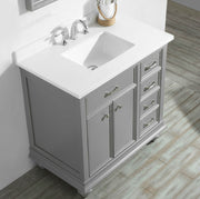 Westminister 36” Grey Vanity Unit