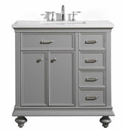 Westminister 36” Grey Vanity Unit