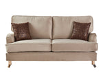 Westminister Plush Steel Corner Sofa