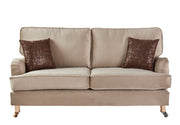 Westminister Plush Steel Corner Sofa