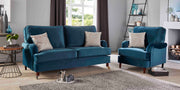 Westminister Plush Steel Corner Sofa