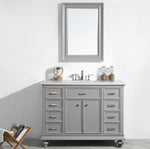 Westminister 48” Grey Floor Standing Vanity Unit