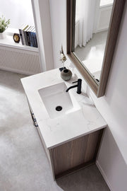 Zara 30” Vanity Unit With Carrara Stone Top