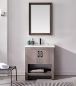 Zara 30” Vanity Unit With Carrara Stone Top