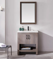 Zara 30” Vanity Unit With Carrara Stone Top