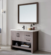 Zara 42” Vanity Unit With Carrara Stone Top