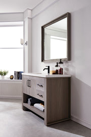 Zara 42” Vanity Unit With Carrara Stone Top