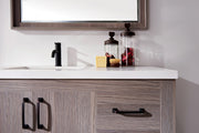 Zara 42” Vanity Unit With Carrara Stone Top